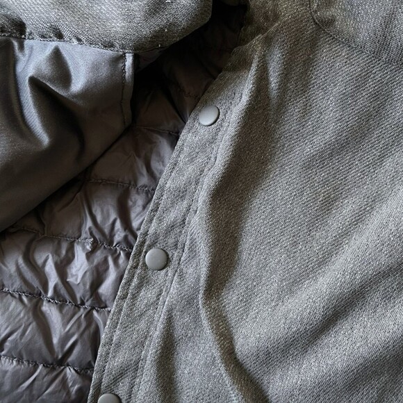 Men's Prana Button Down Showdown Shirt Charcoal Jacket XL - Picture 6 of 9